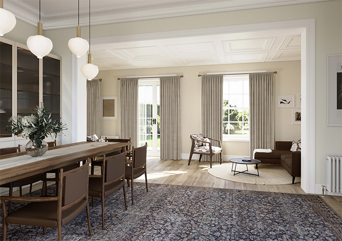 Luxe Velvet (Blackout) Pencil Pleat, Taupe - Ready Made Curtains - Image 8